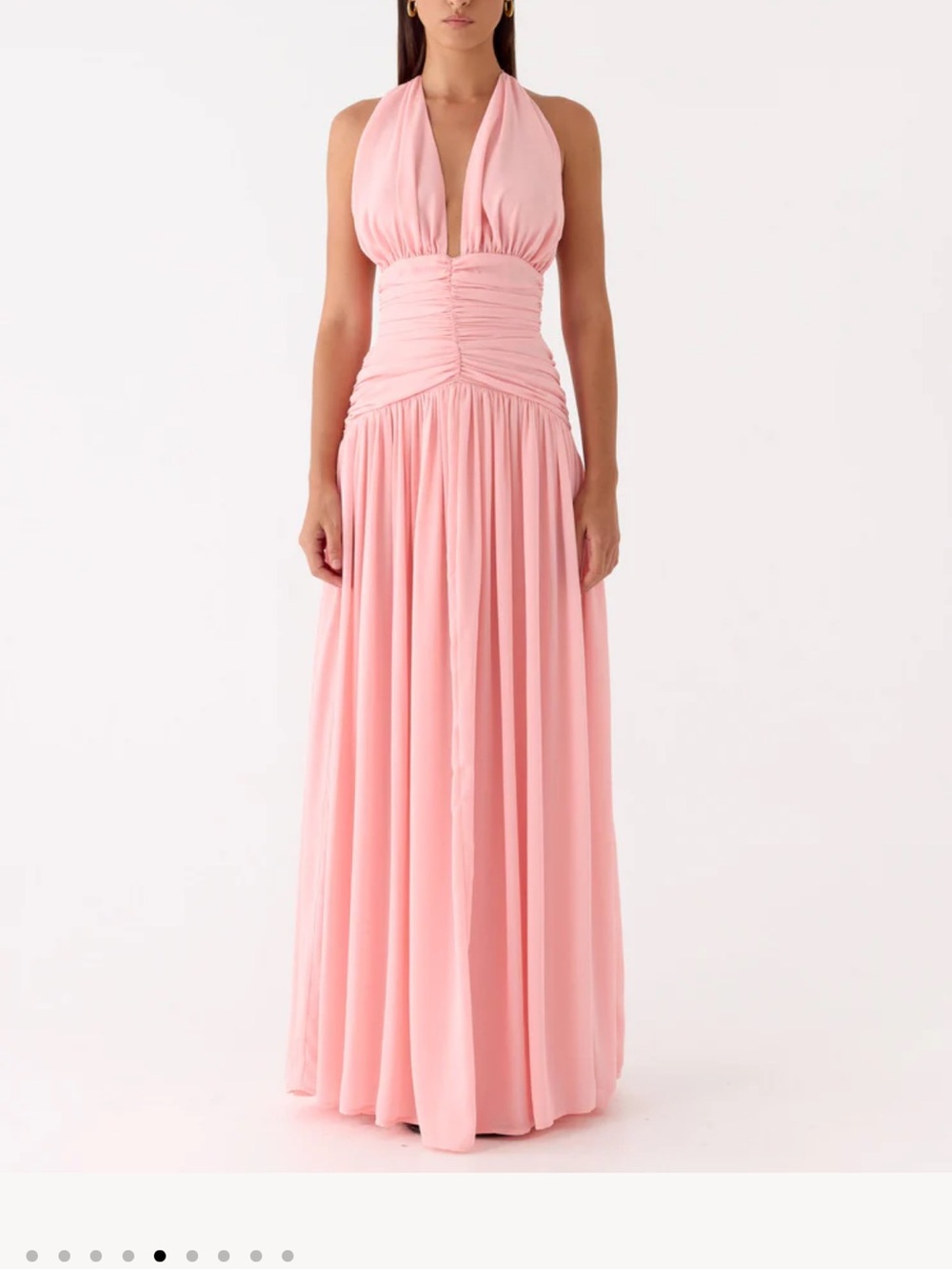 Peppermayo Blush Pink Halter Maxi Dress - Picture 3 of 7